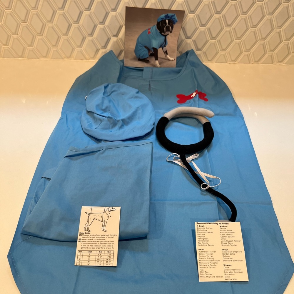 New Doctor Dog Halloween Costumes, Cotton / polyester mix.